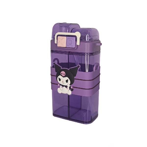 قمقمه کودک طرح دو مخزنه  مدل کرومی گنجایش 0.5 لیتر